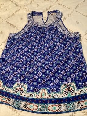 Skies are blue tank, XL